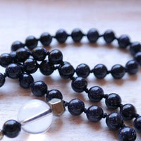Blue Goldstone Mala - Ambition Mala - Gypsy Soul Jewellery
