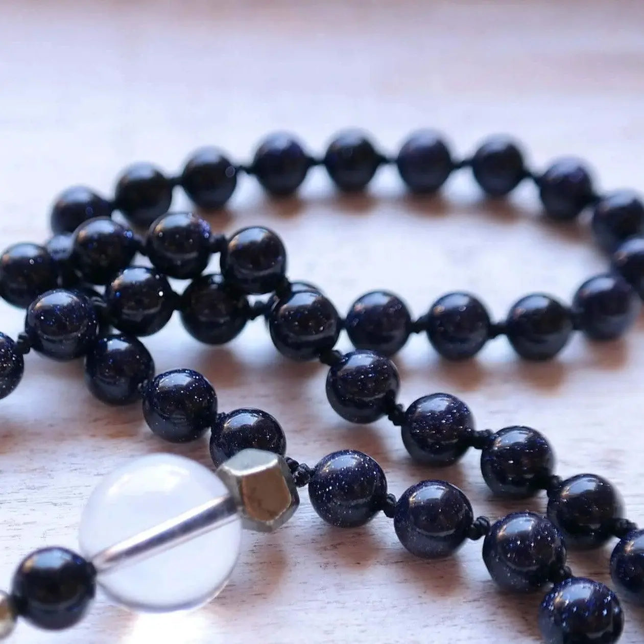 Blue Goldstone Mala - Ambition Mala - Gypsy Soul Jewellery