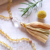 Citrine Mala Beads - Manifestation Mala - Gypsy Soul Jewellery