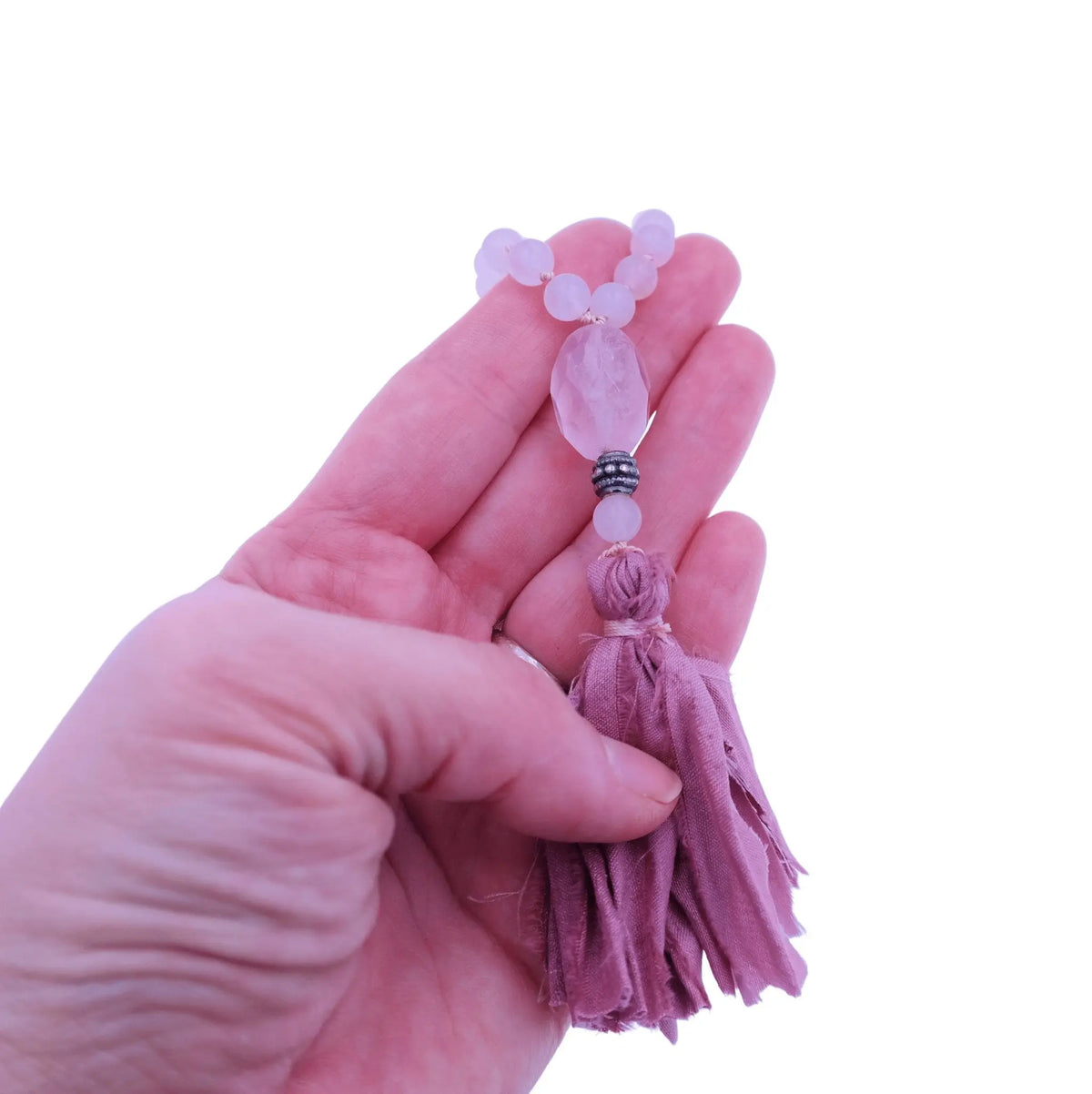 Rose Quartz Mala Necklace - Love Mala Beads - Gypsy Soul Jewellery