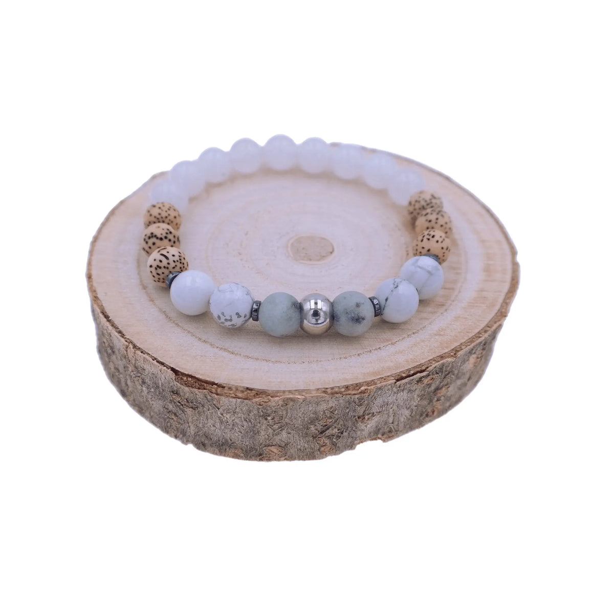 Snow Quartz Bracelet - "Calming Clarity" Energy Bracelet - Gypsy Soul Jewellery