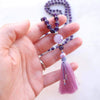 Amethyst Mala Beads - Protection Mala Necklace