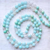 Aquamarine Mala Necklace  - Courage Mala