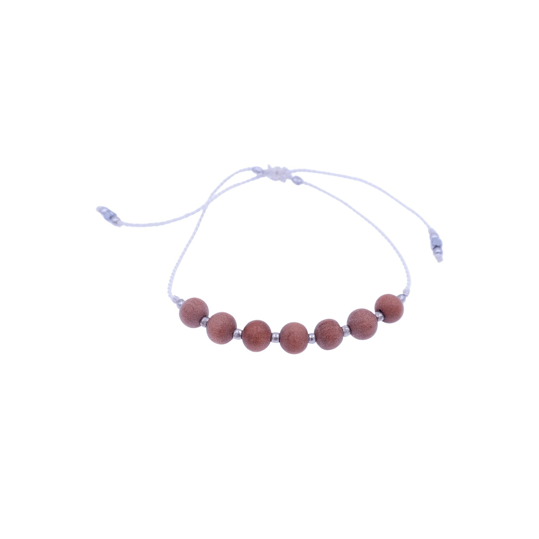 Adjustable Harmony Bracelet - Sandalwood or Howlite - Gypsy Soul Jewellery