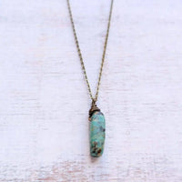 African Turquoise Point Necklace - Gypsy Soul Jewellery