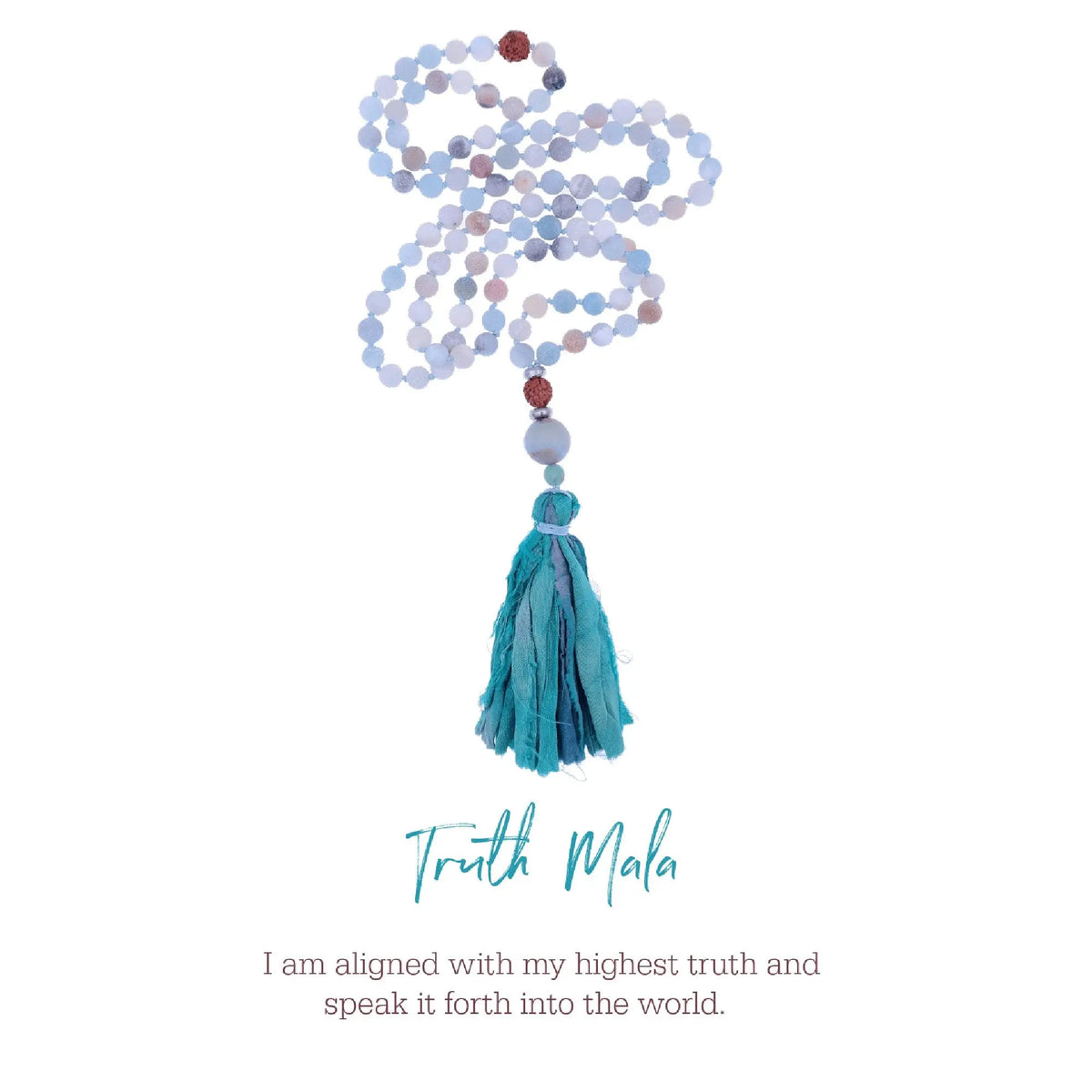 Amazonite Mala Beads - Truth Mala - Gypsy Soul Jewellery