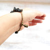 Black Tourmaline Bracelet with Buddha Charm - Gypsy Soul Jewellery