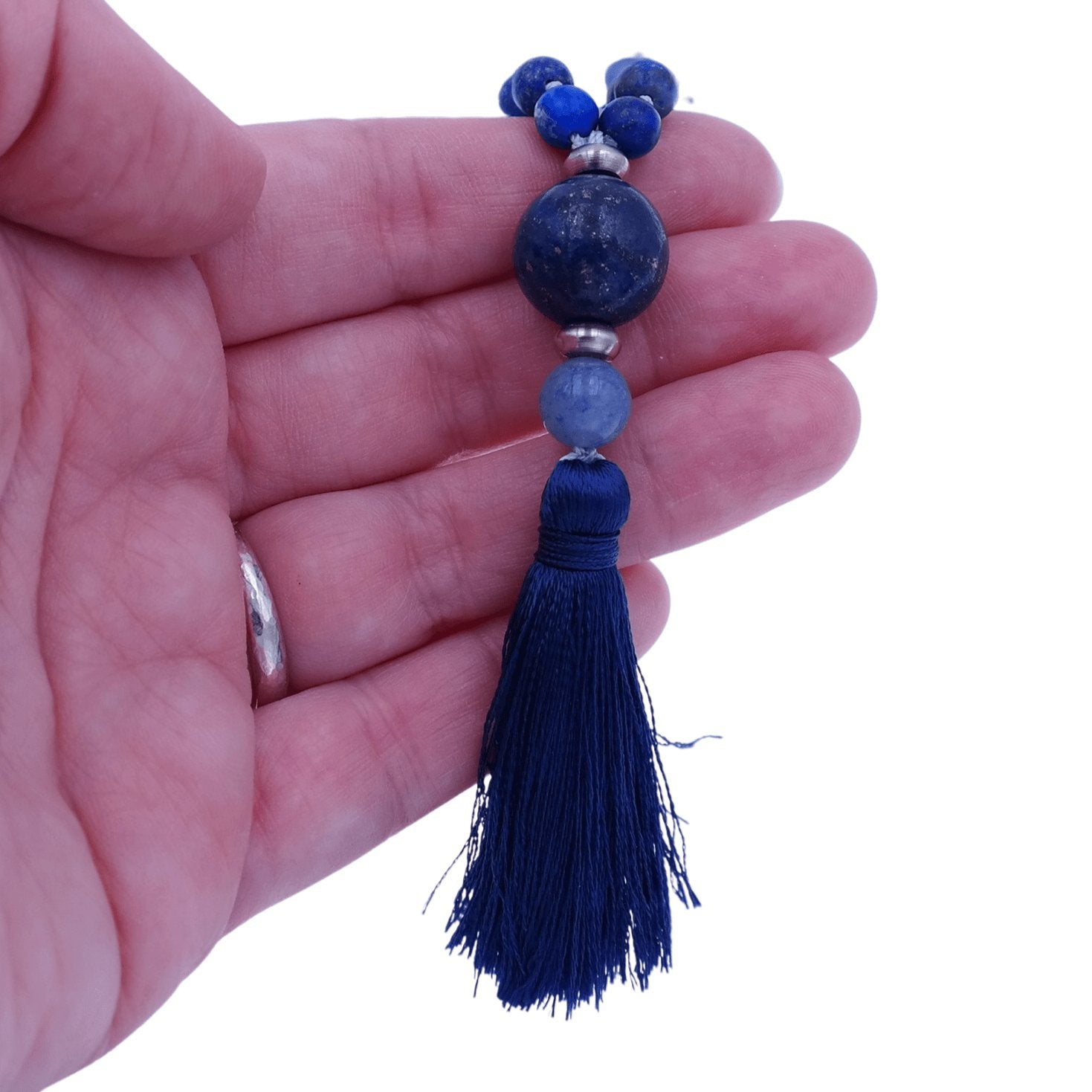 Blue Aventurine & Lapis Lazuli Mala - Self Awareness Mala - Gypsy Soul Jewellery