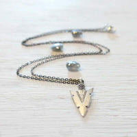 Boho Silver Arrowhead Charm Necklace - Gypsy Soul Jewellery