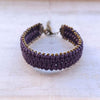 Embroidered Macrame Bracelet with Beads - Gypsy Soul Jewellery