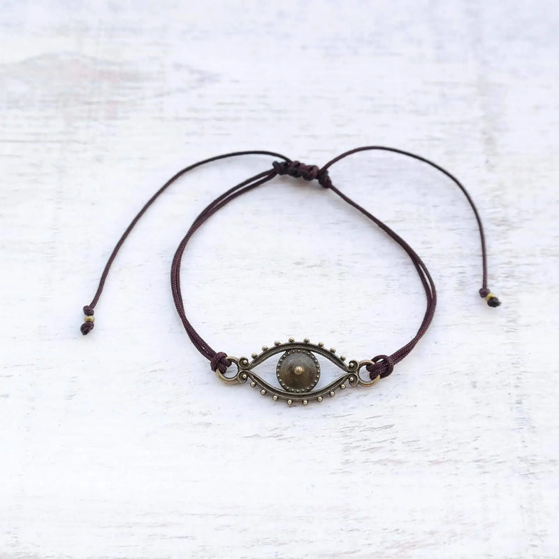 Evil Eye Bracelet - bronze - Gypsy Soul Jewellery