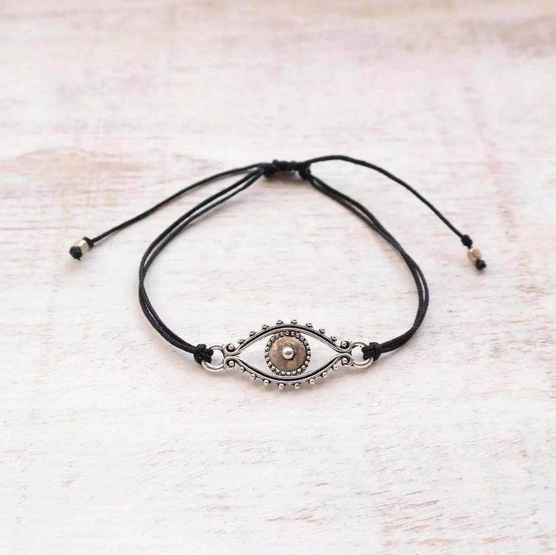 Evil Eye Bracelet - silver - Gypsy Soul Jewellery