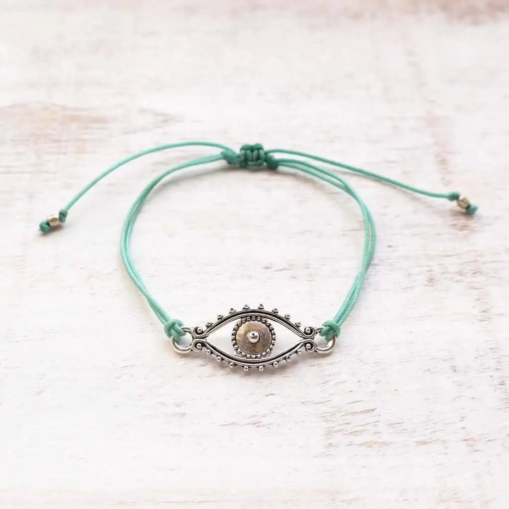 Evil Eye Bracelet - silver - Gypsy Soul Jewellery