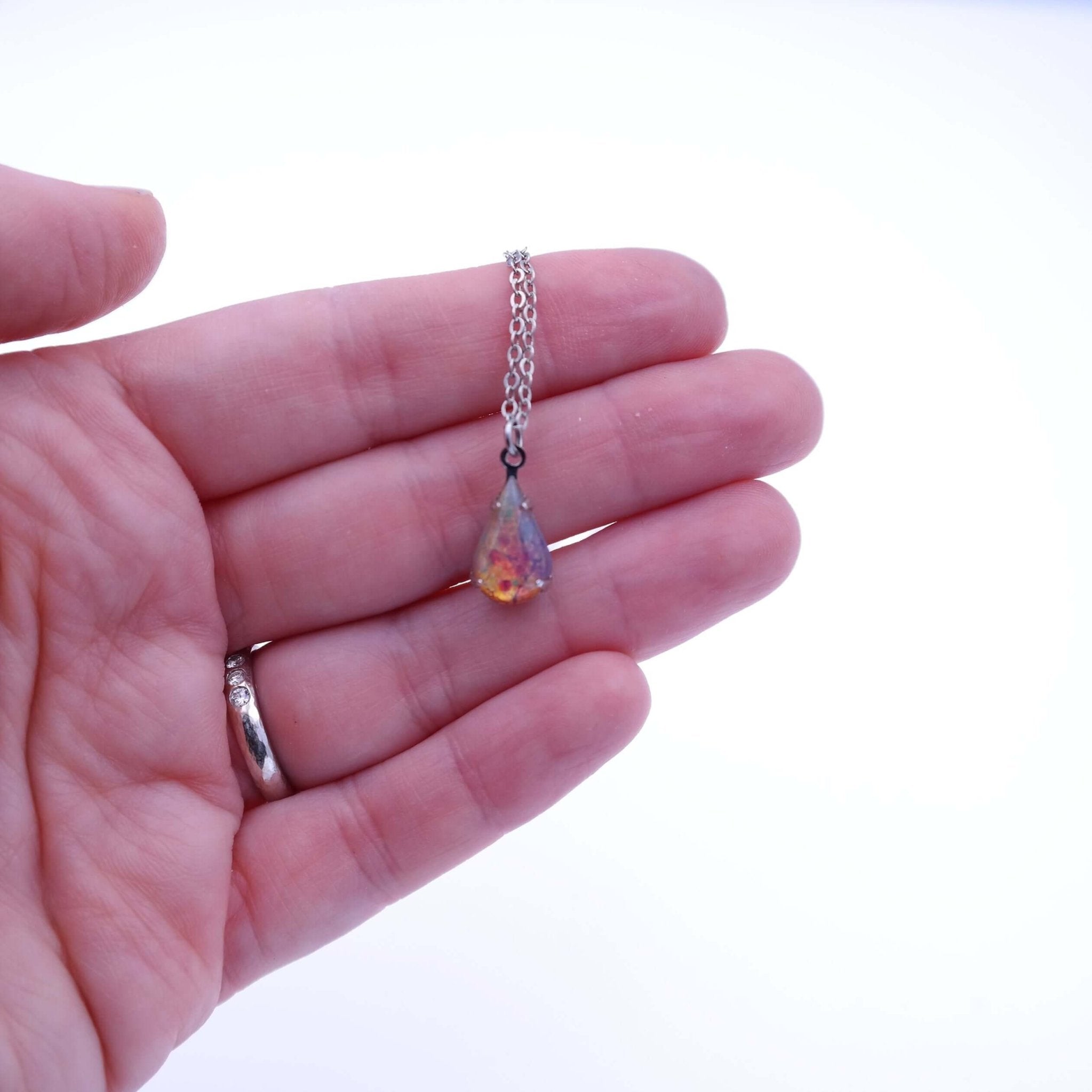 Fire Opal Necklace - Gypsy Soul Jewellery