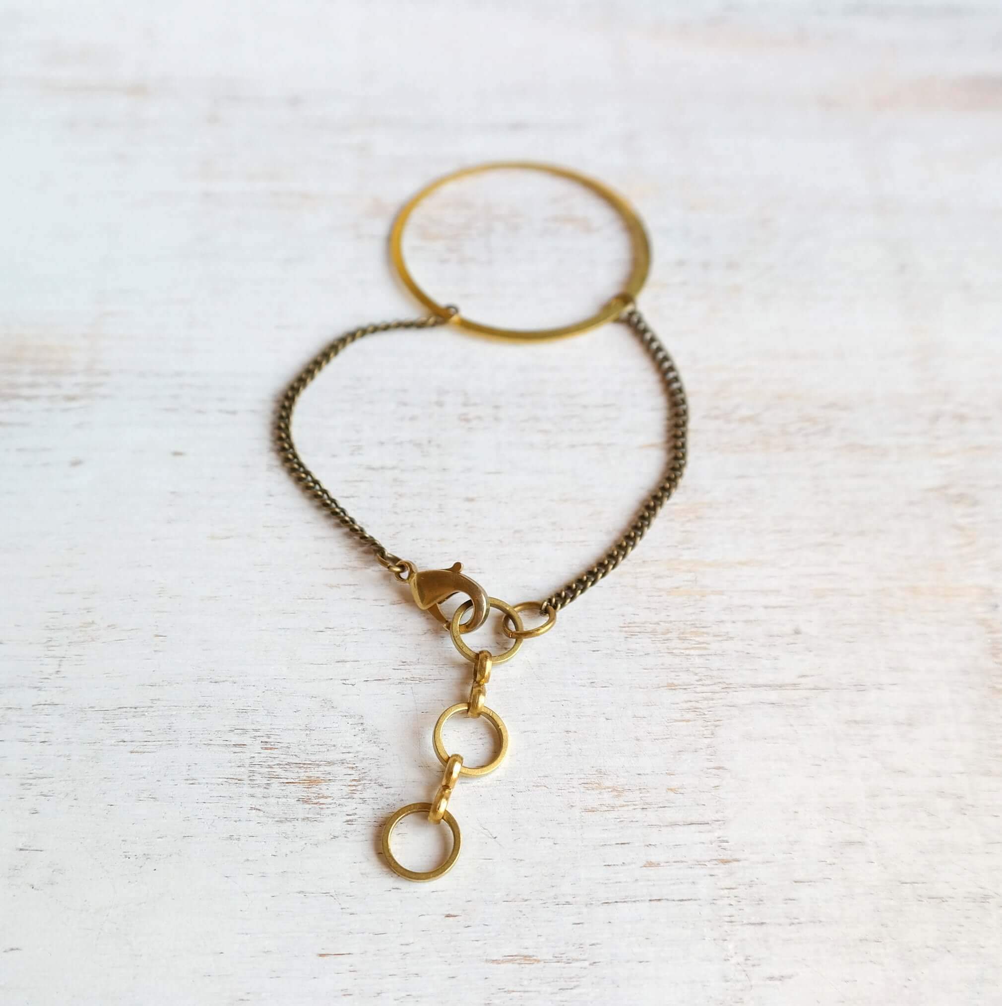 Gold Ring Bracelet - Gypsy Soul Jewellery