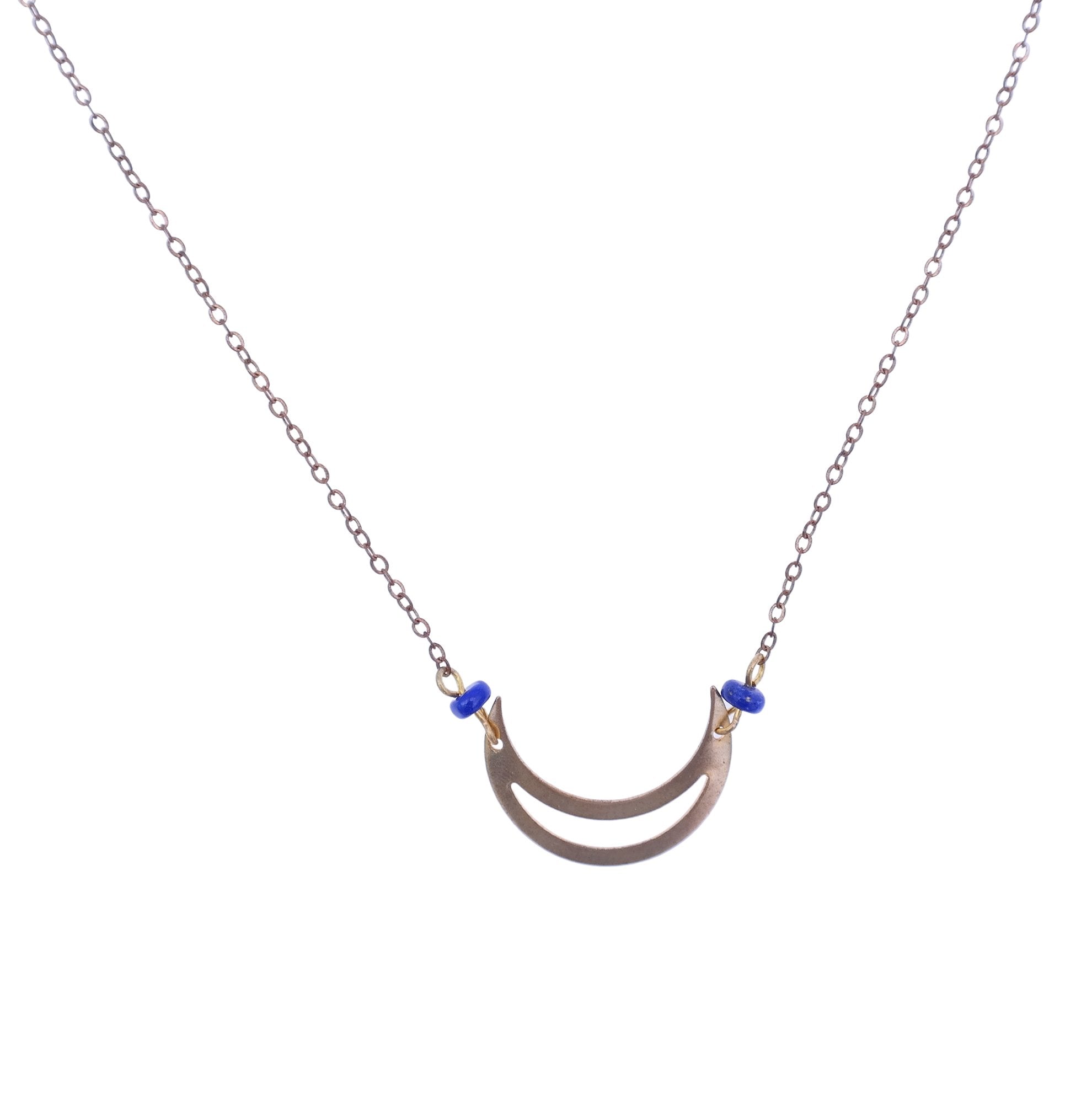 Lapis Lazuli Moon Necklace - Gypsy Soul Jewellery