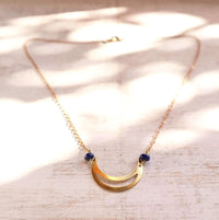 Lapis Lazuli Moon Necklace - Gypsy Soul Jewellery