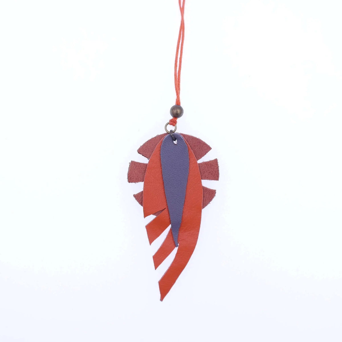 Leaf Leather Necklace - Gypsy Soul Jewellery