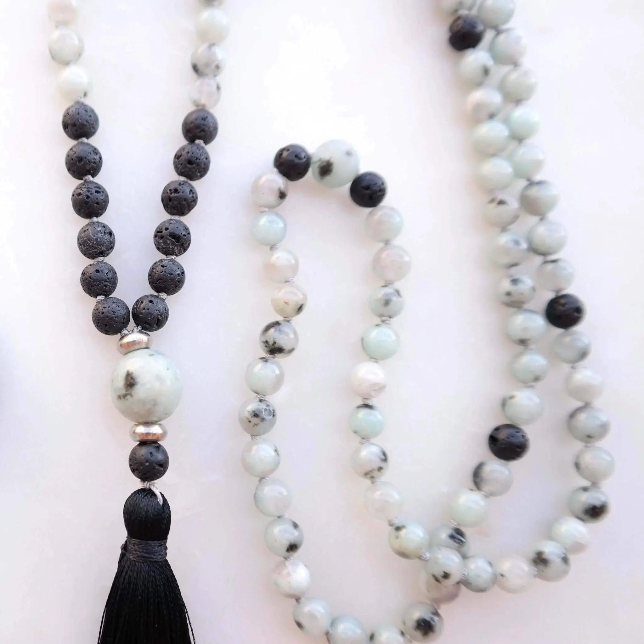 Lotus Jasper Mala - Peace Mala - Gypsy Soul Jewellery