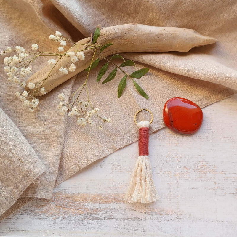 Lucy in the Sky Macramé Keychain - Gypsy Soul Jewellery