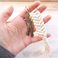 Macrame Keyring Byron Bay - Gypsy Soul Jewellery