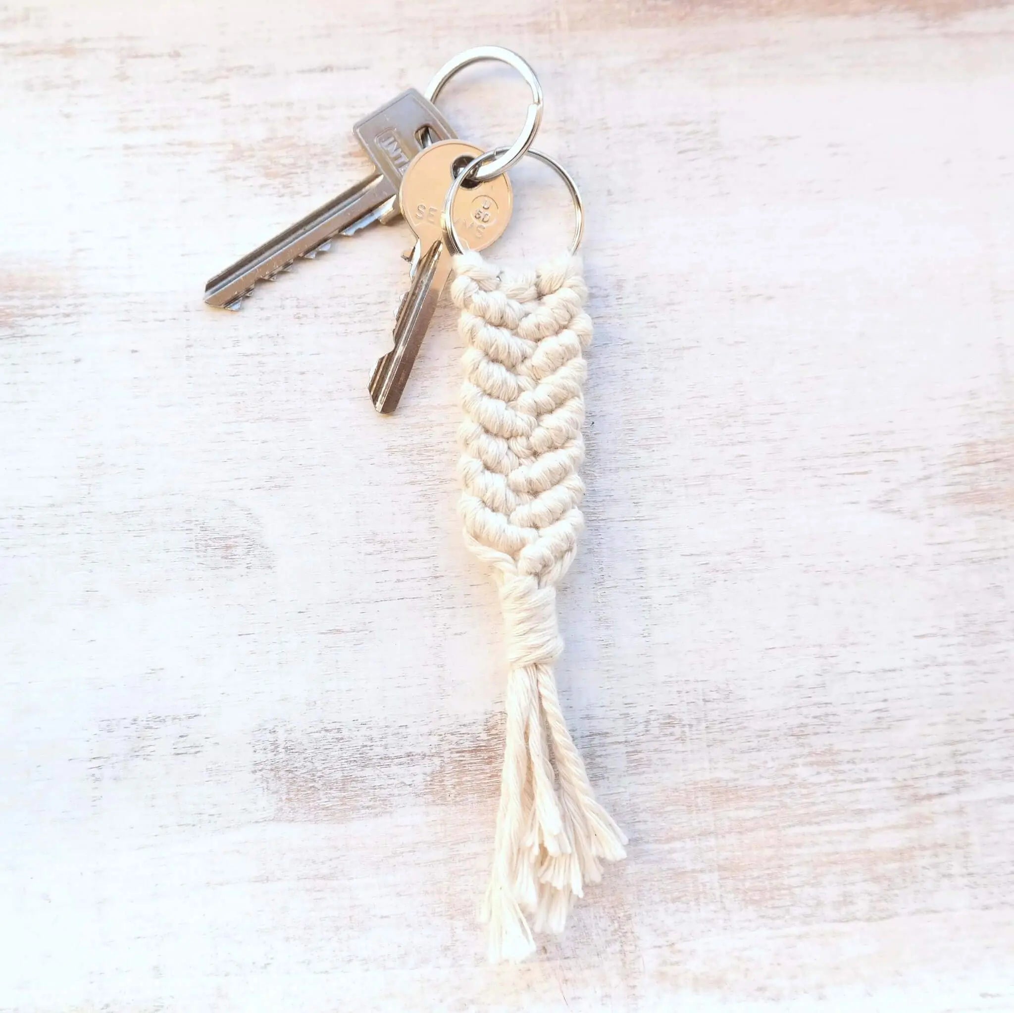 Macrame Keyring Byron Bay - Gypsy Soul Jewellery