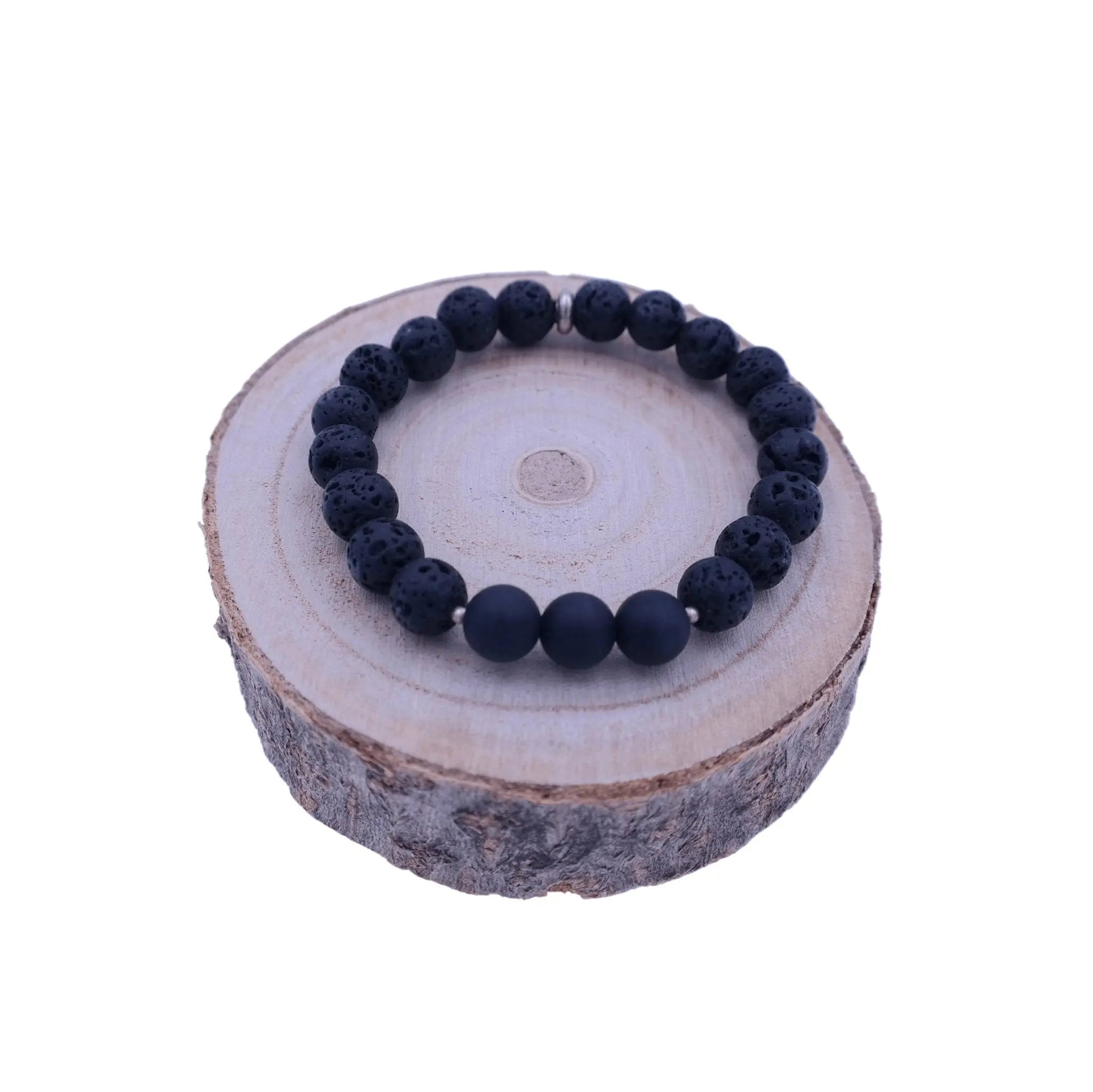 Onyx and Black Lava Protection Bracelet - Gypsy Soul Jewellery