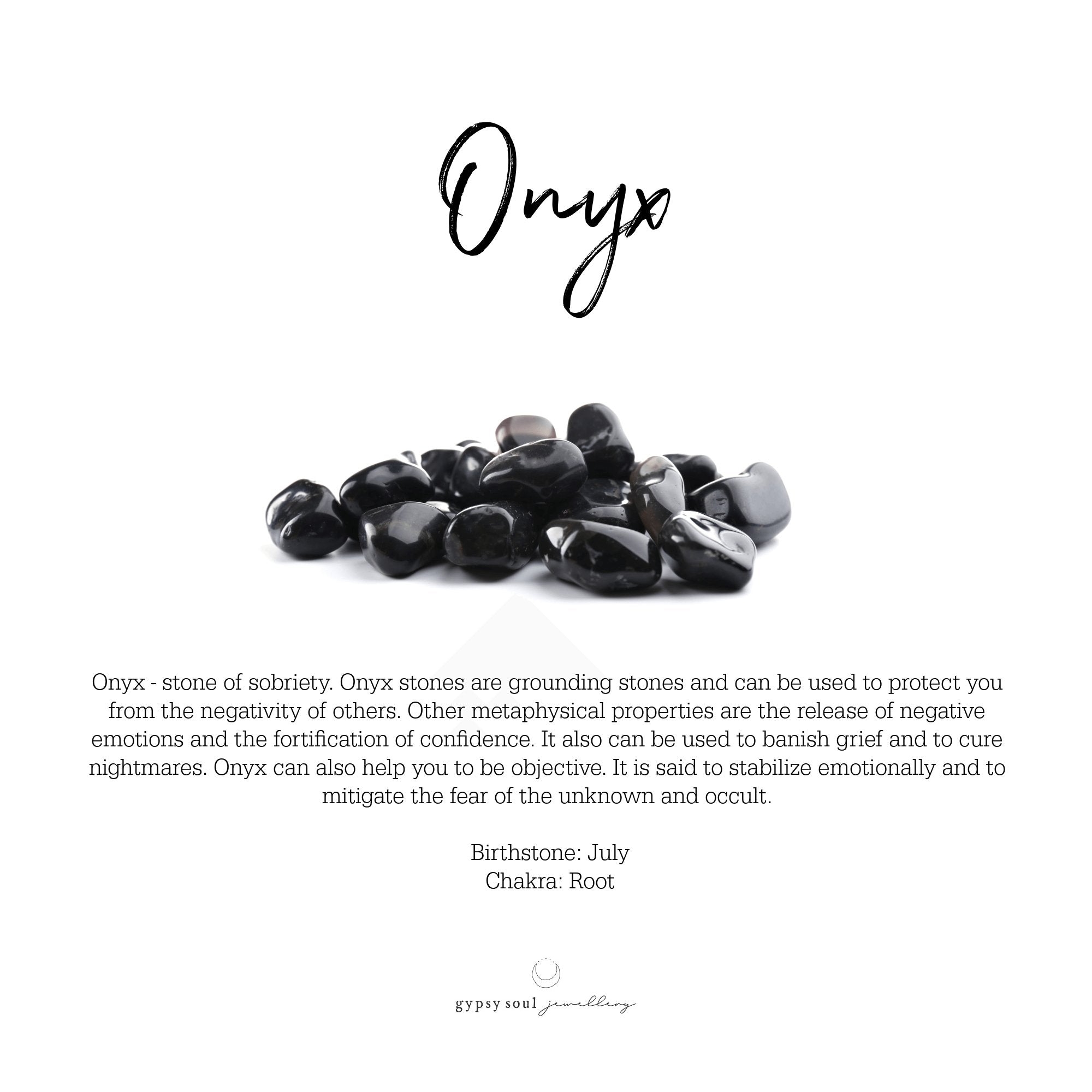 Onyx and Black Lava Protection Bracelet - Gypsy Soul Jewellery