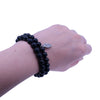 Onyx Protection Bracelet with Hand of Fatima - Gypsy Soul Jewellery