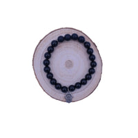 Onyx Protection Bracelet with Hand of Fatima - Gypsy Soul Jewellery