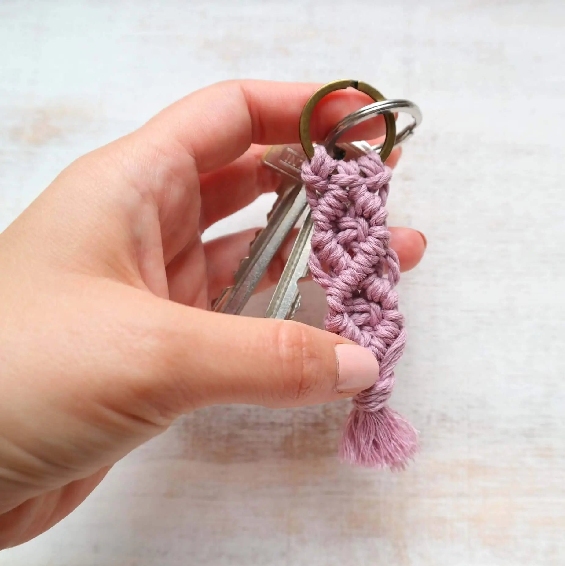 Rainbow Macrame Keychain - Gypsy Soul Jewellery