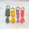 Rainbow Macrame Keychain - Gypsy Soul Jewellery