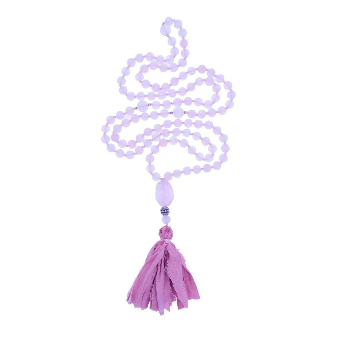 Rose Quartz Mala Necklace - Love Mala Beads - Gypsy Soul Jewellery