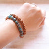 Rudraksha & Cyan Brown Jasper Energy Bracelet - Gypsy Soul Jewellery