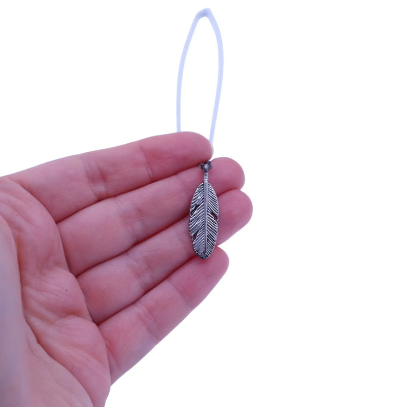 Silver Feather Charm Necklace - Gypsy Soul Jewellery