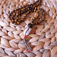 Tiger's Eye Mala Necklace - Tiger's Serenity Mala Beads - Gypsy Soul Jewellery